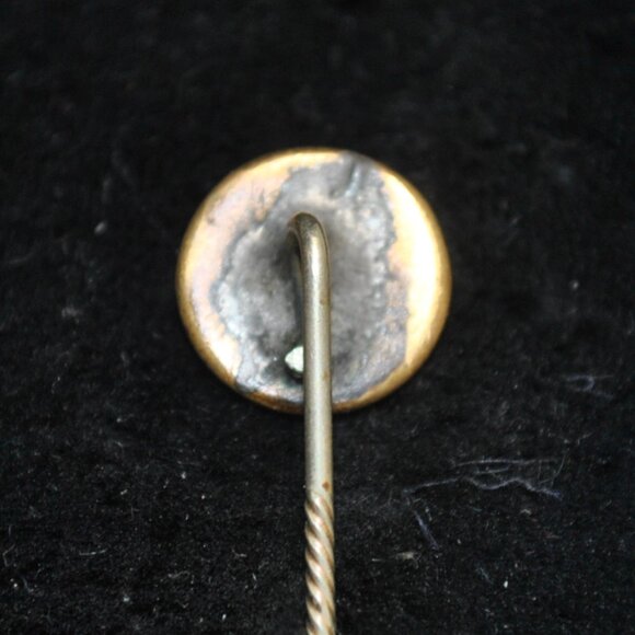 Antique Foil Opal Glass Cabochon Stick / Tie Pin - Picture 5 of 8